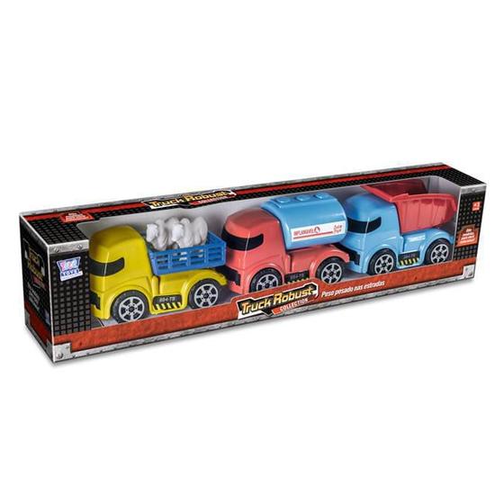 Imagem de Brinquedo Truck Robust Com 3 Caminhão Zuca Toys Homologação: 153032012961