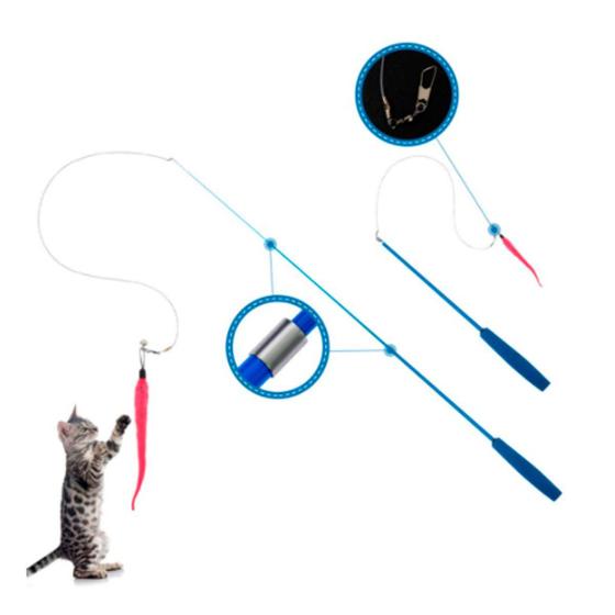 Imagem de Brinquedo Varinha Pesca Para Gatos