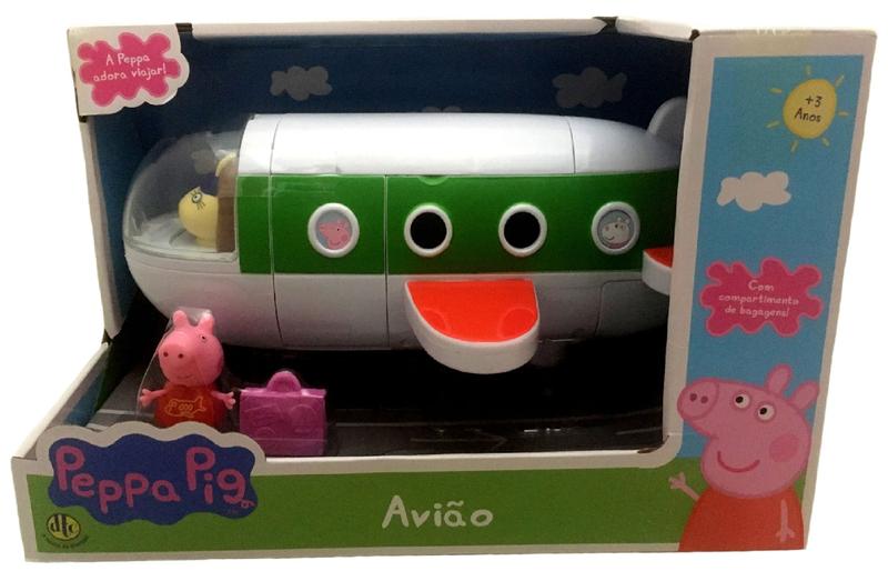 Imagem de Brinquedo Veículo Avião E Mini Boneca Peppa Pig - Dtc