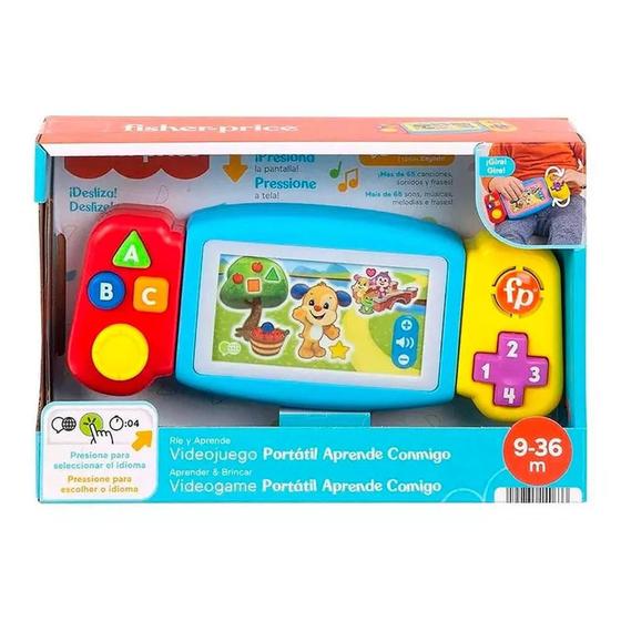 Imagem de Brinquedo Videogame Portátil Aprenda Comigo Fisher Price - Hnh13