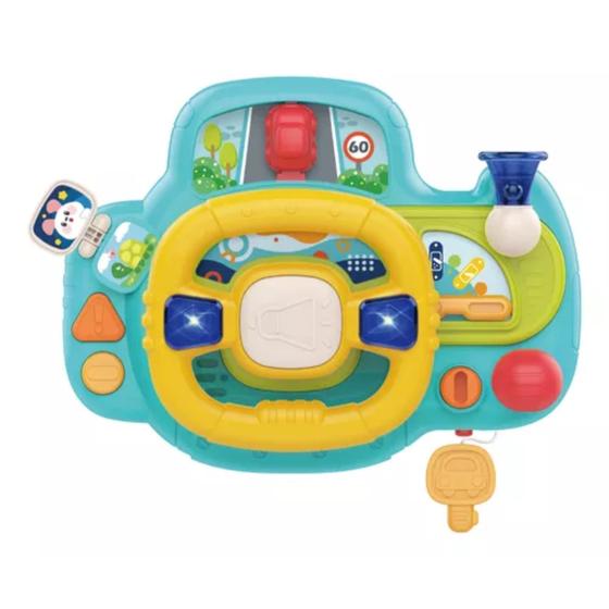 Imagem de Brinquedo Volante Baby Interativo Azul com Som e Luzes - Fenix FBB-608A