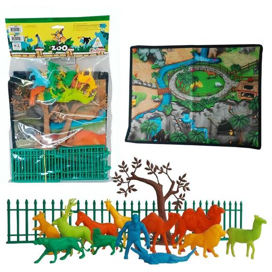 Imagem de Brinquedo Zoológico Animais Com Tapete 1049 - Gulliver