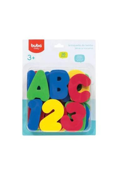 Imagem de Brinquedos de Banho Letras e Números - Buba 10738
