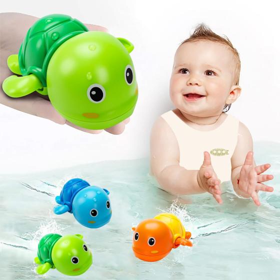 Imagem de Brinquedos de banho TOHIBEE Cute Swimming Turtle para crianças de 1 a 3 anos