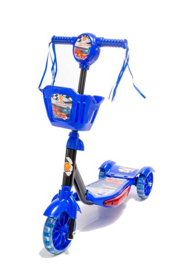 Imagem de Brinquedos De Carros Patinete 3 Rodinhas Azul Luz E Som