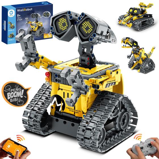 Imagem de Brinquedos de construção STEM Robot Sillbird Wall Robot 5 em 1 com 435 peças