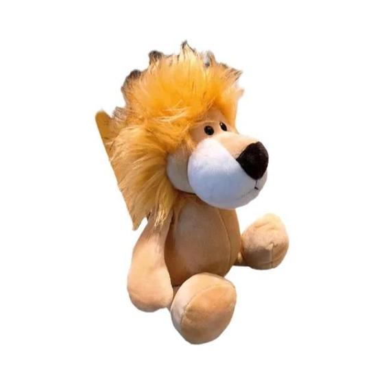 Imagem de Brinquedos de Pelúcia Realistas 25cm - Leão, Tigre, Elefante, Macaco, Leopardo e Girafa