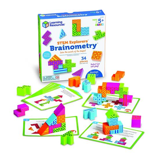 Imagem de Brinquedos Educativos STEM Explorers Brainometry - 34 Peças - Kit de Aprendizagem STEM