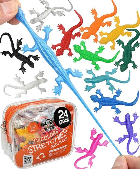 Imagem de Brinquedos Elásticos UpBrands para Lagartos - Pacote com 24 Unidades