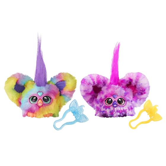 Imagem de Brinquedos eletrônicos de pelúcia Furby Furblets, pacote com 2 unidades, Ray-Vee e Hip-Bop