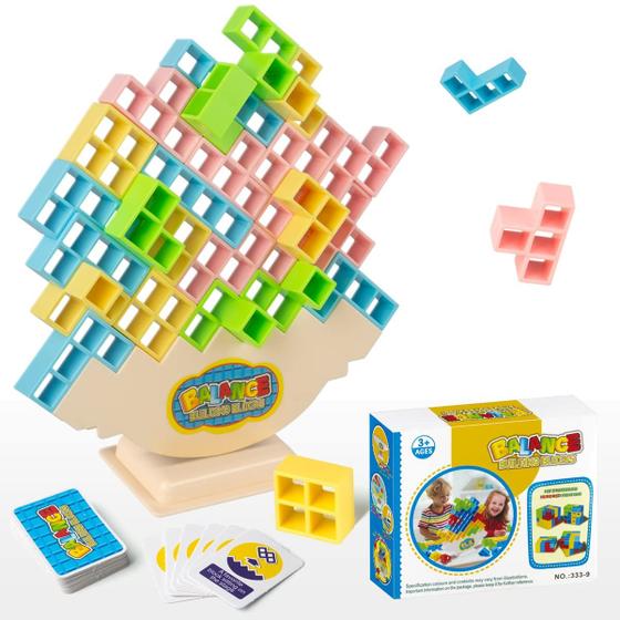 Imagem de Brinquedos empilháveis YISOOPEI Balance Building Blocks 32 unidades para crianças