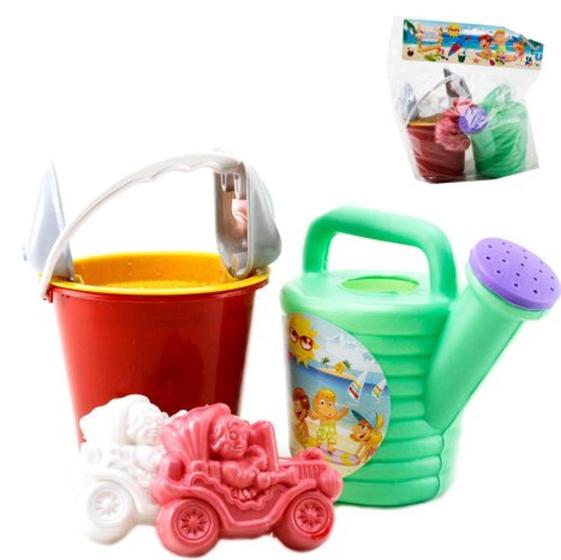Imagem de Brinquedos kit Praia Coloridos - Caminhão / Regador / Balde e outros