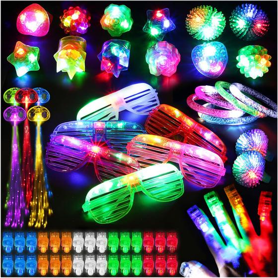 Imagem de Brinquedos LED Light Up Party Favors BYONEBYE 78 unidades para crianças adultas