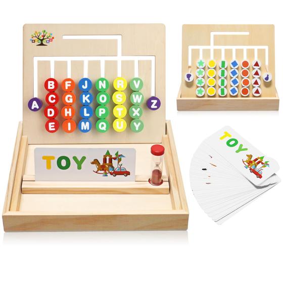 Imagem de Brinquedos Montessori de madeira para crianças 2 3 4 5 6 7 8