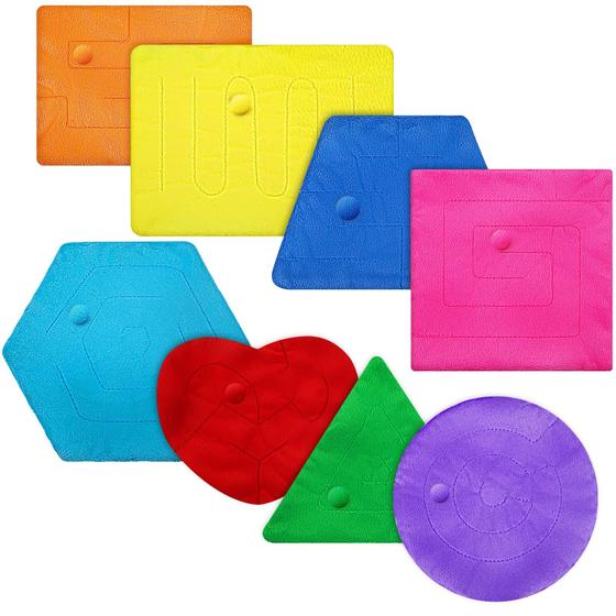 Imagem de Brinquedos sensorial Marble Maze Mat Stress Relief, 8 peças para adolescentes