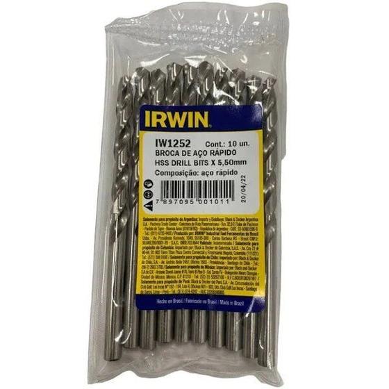 Imagem de Broca aço rapido  5.50mm irwin