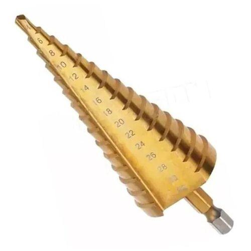 Imagem de Broca aço rápido escalonada Titanium cone 4a32MM 