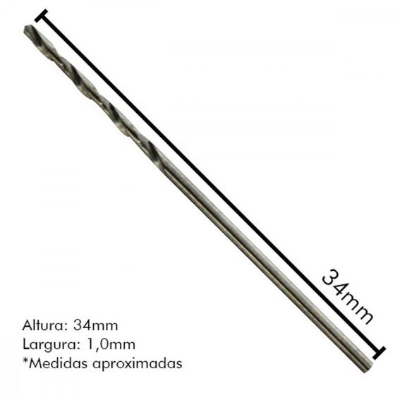 Imagem de Broca Aco Rapido Irwin 1,0Mm - Kit C/10 Unidades