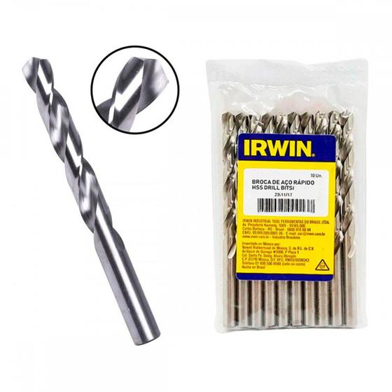 Imagem de Broca Aco Rapido Irwin 3,5Mm . / Kit C/ 10 Unidades