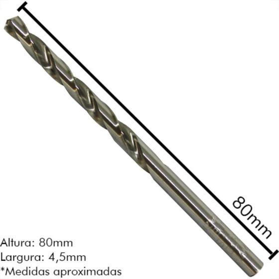 Imagem de Broca Aco Rapido Irwin 4,5Mm - Kit C/10 Unidades