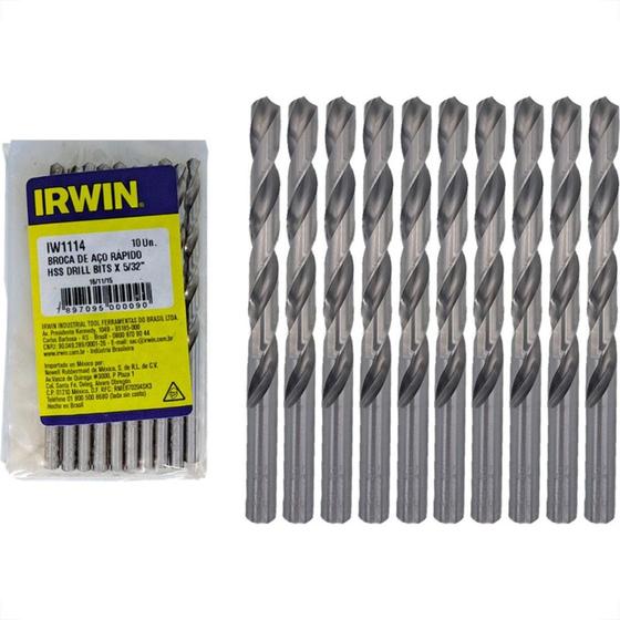 Imagem de Broca Aco Rapido Irwin (G) 5/32'' - Kit C/10 Pecas