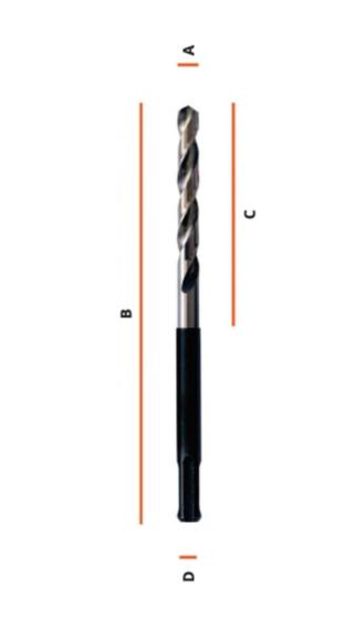 Imagem de Broca Aço Rápido SDS Plus 4mmx125mm - ZBM