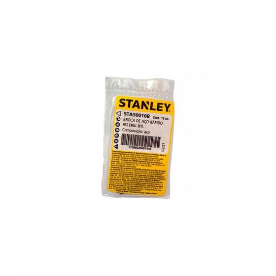 Imagem de Broca Aco Rapido Stanley 1,0 Mm - Kit C/10 Unidades