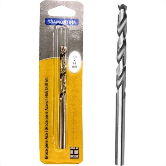 Imagem de Broca Aco Rapido Tramontina Basic 5,0Mm - 43124/139