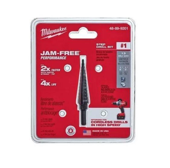 Imagem de Broca escalonada 1/8" x 1/2" milwaukee 48-89-9201