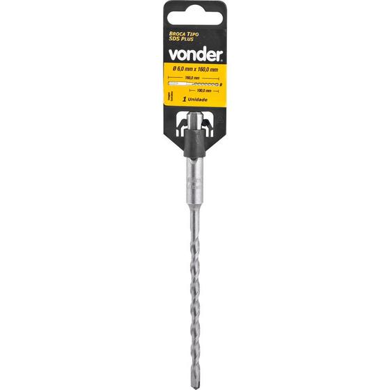 Broca sds plus 12,00x200x260mm 2 cortes - Vonder Menor preço em Broca sds plus 12,00x200x260mm 2 cortes - Vonder