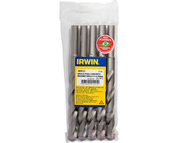 Imagem de Broca Videa Irwin J 13,00Mm 1/2equot-913 c/5 pcs