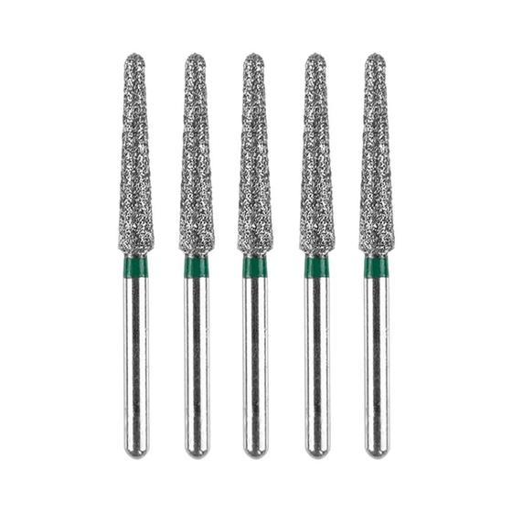 Imagem de Brocas de Diamante Dentárias Série TR - 5 Peças - Extremidade Redonda Cônica