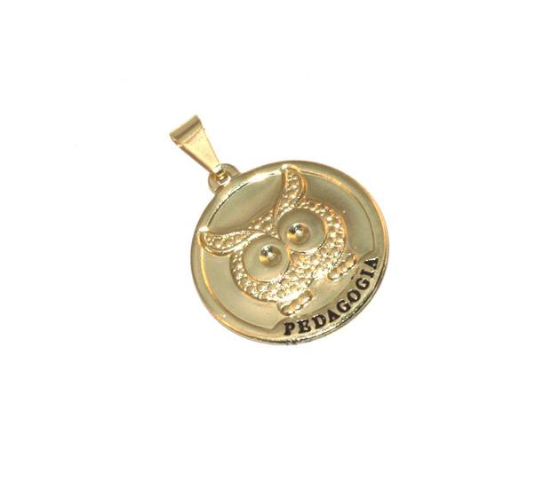 Imagem de Broche Botton Pedagogia Professora Folheado Ouro 18k