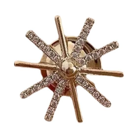 Imagem de Broche De Flor Com Laço De Metal Anti-reflexo Para Moda Feminina, Acessório Para Suéter, Casaco E