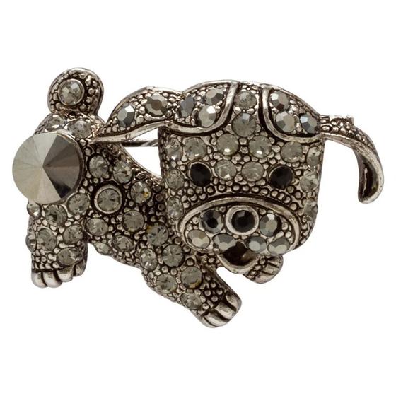 Imagem de Broche Strass Cachorrinho BRG0048