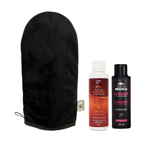 Bronze Gelado Rápido Sem Sol Marquinha + Hipersônico + Luva Capilar