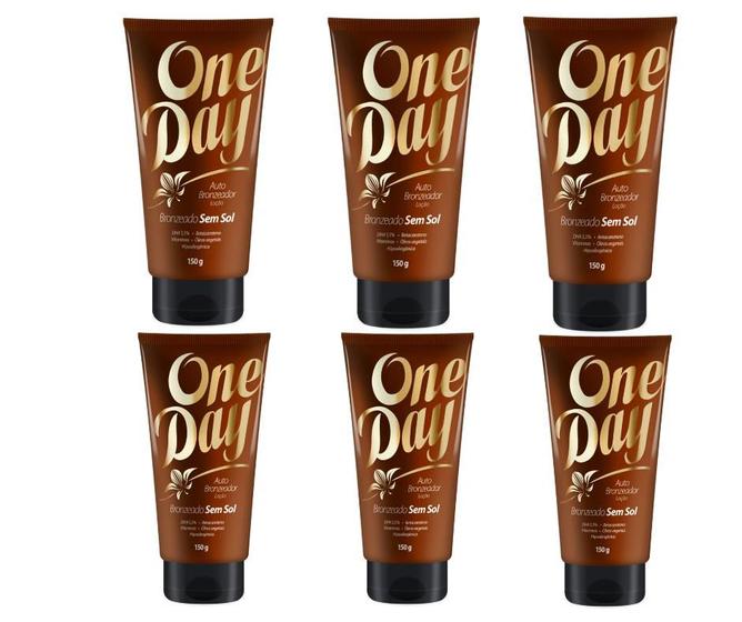 Imagem de Bronzeado Sem Sol Loção Auto Bronzeadora One Day Kit 6