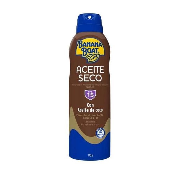 Imagem de Bronzeador Banana Boat Spray Aerosol Aceite Seco Fps15 170g