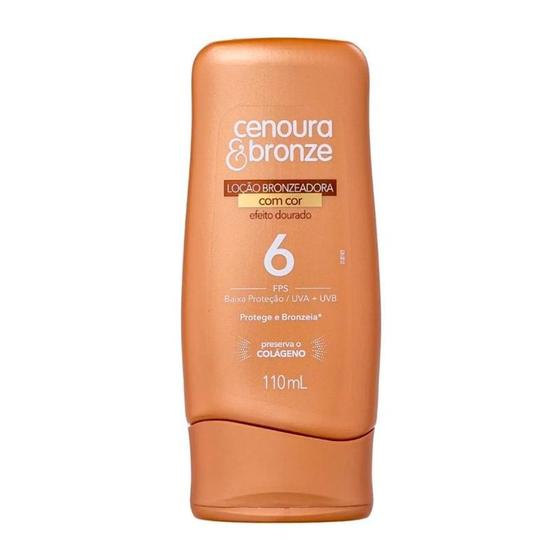 Imagem de Bronzeador Cenoura&Bronze Com Cor FPS6 Efeito Dourado 110ml