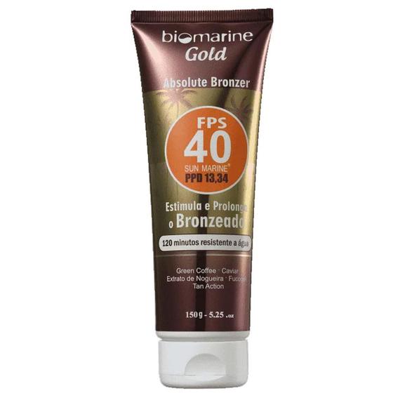 Imagem de Bronzeador Sun Marine Fps40 Absolute Bronzer 150G Biomarine