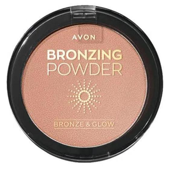 Imagem de Bronzer em pó avon bronzing powder cor: médio glow 13,5g