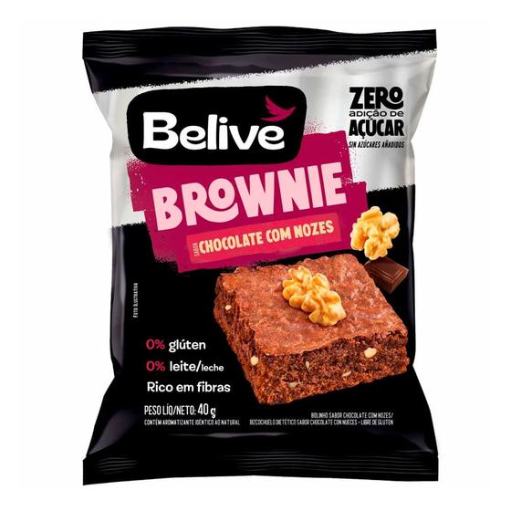 Imagem de Brownie Chocolate com Nozes Sem Glúten Belive 40g