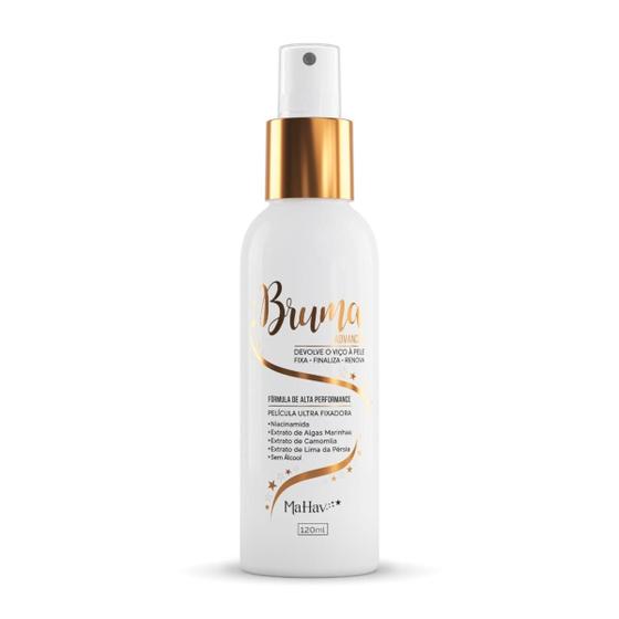 Bruma Advanced Fixador Facial de Maquiagem Mahav 120ml - Finalizador Hidratante Vegano Previne Envelhecimento da Pele Menor preço em Bruma Advanced Fixador Facial de Maquiagem Mahav 120ml - Finalizador Hidratante Vegano Previne Envelhecimento da Pele