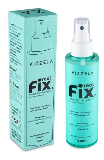 Imagem de Bruma fixadora de maquiagem real fix 150ml - vizzela