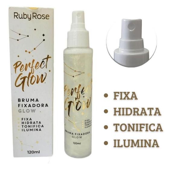 Imagem de Bruma Fixadora Perfect Glow Ruby Rose HB-334 120ml