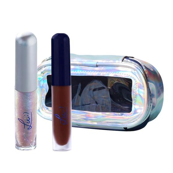 Imagem de Bruna Tavares BT + Lu Kit - Batom Líquido Trend + Gloss Labial Pixels + Nécessaire