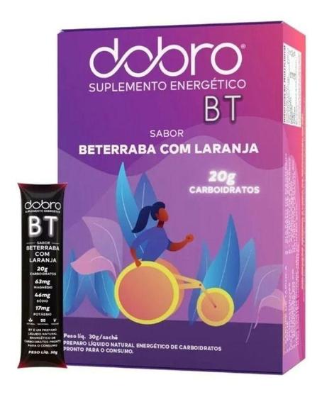 Imagem de Bt Gel Carboidrato De Beterraba Dobro 20g Caixa C/ 10 Sachês