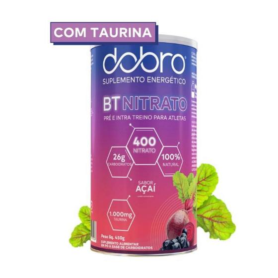 Imagem de Bt Nitrato Dobro Com Taurina Sabor Açaí 450g