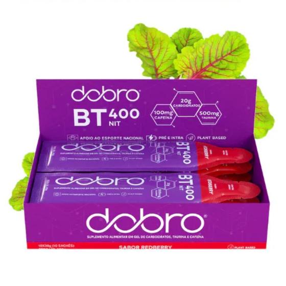 Imagem de Bt Nitrato Gel Sabor Redberry - Dobro 10 Sachês