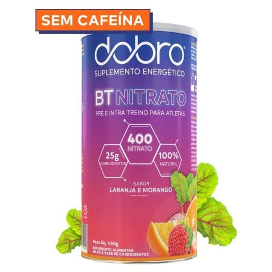 Imagem de BT Nitrato Sabor Laranja  Morango 450gr Dobro